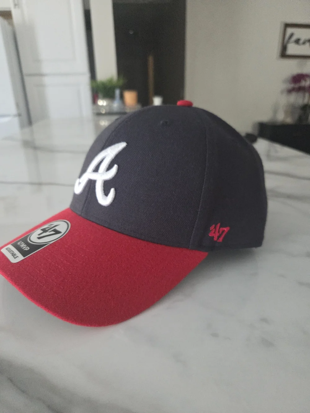 '47 MVP Adjustable Atlanta A Logo Hat - Gray & Red